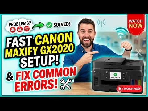Canon MAXIFY GX2020 Troubleshooting