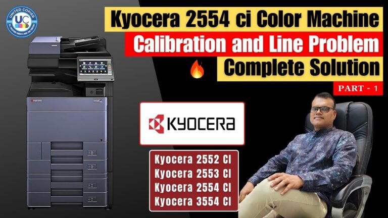 Kyocera TASKalfa 2554ci Troubleshooting