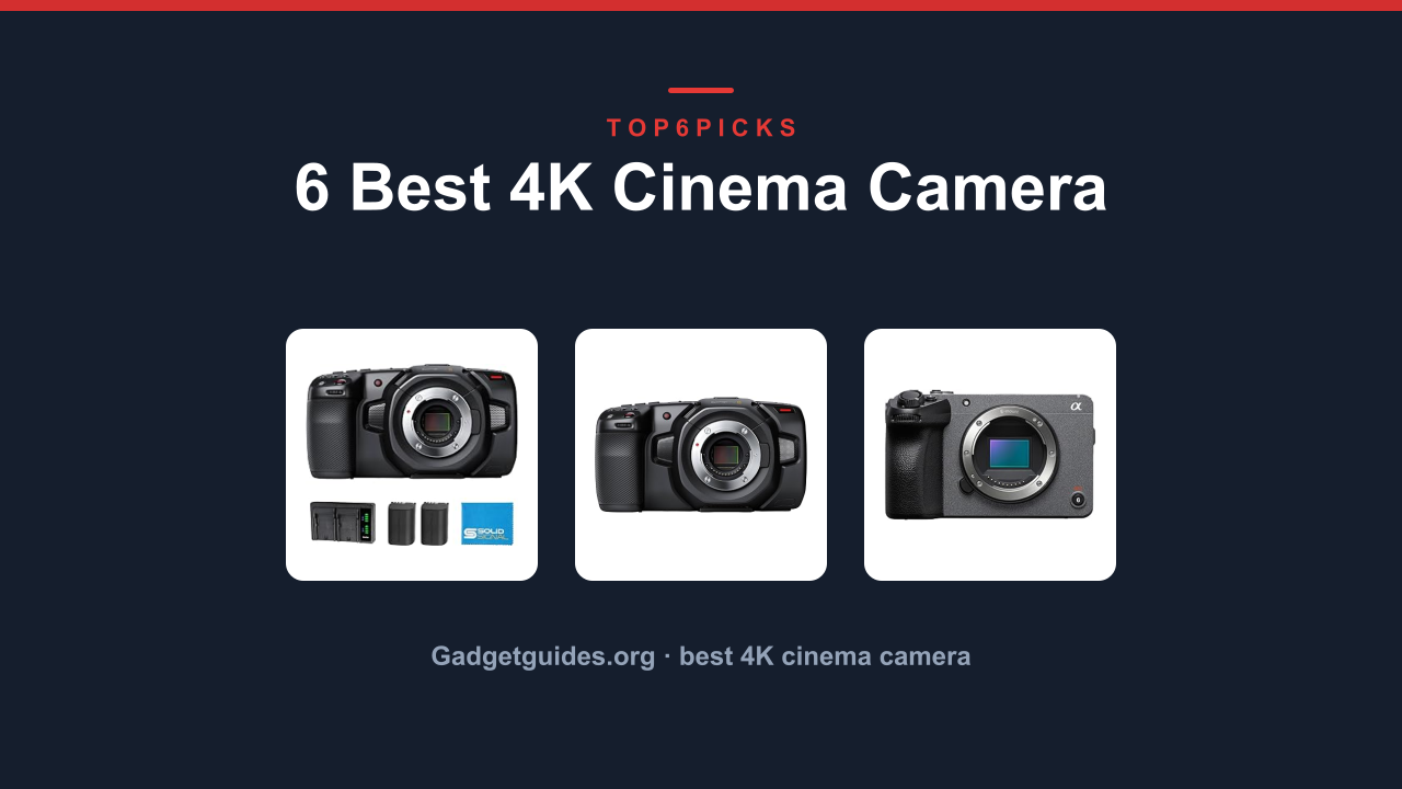6 Best 4K Cinema Camera