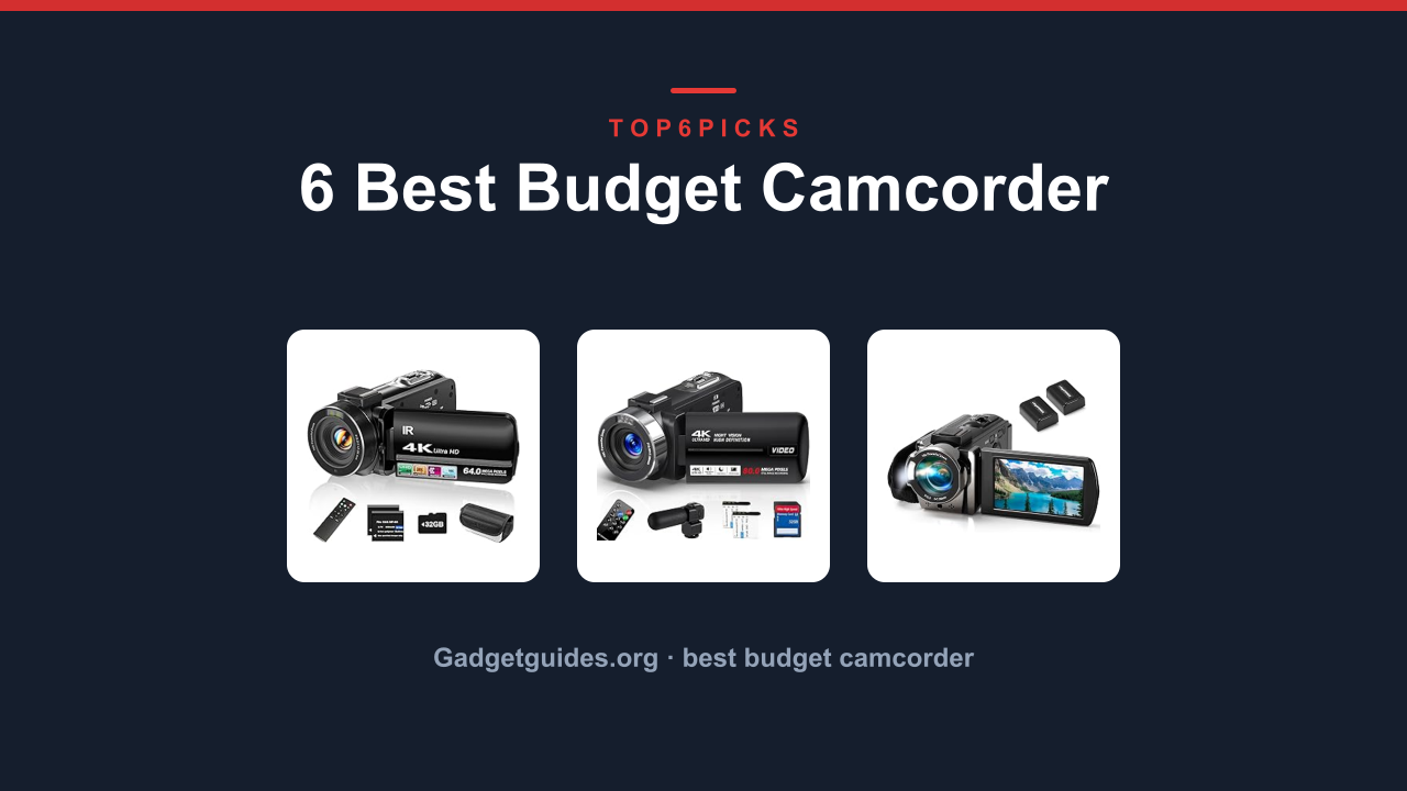 6 Best Budget Camcorder