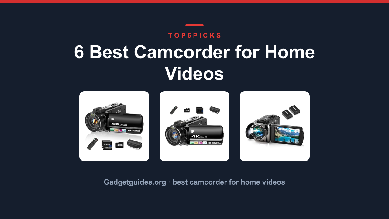 6 Best Camcorder for Home Videos