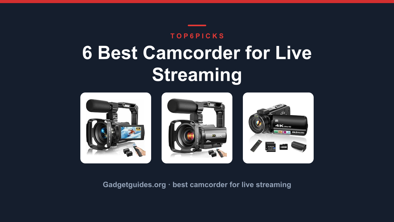 6 Best Camcorder for Live Streaming