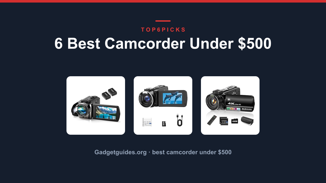 6 Best Camcorder Under $500