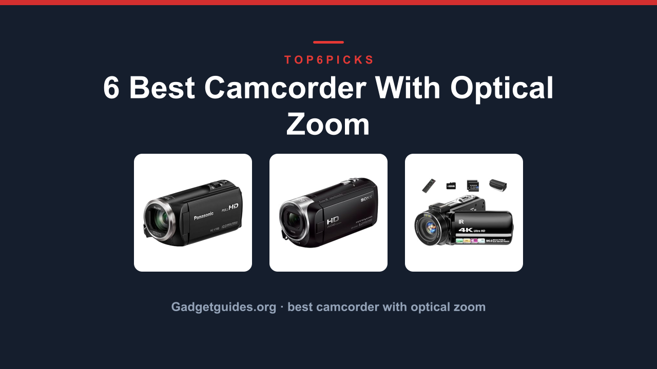 6 Best Camcorder With Optical Zoom