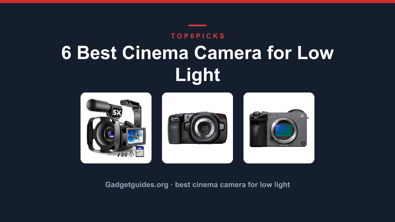 6 Best Cinema Camera for Low Light