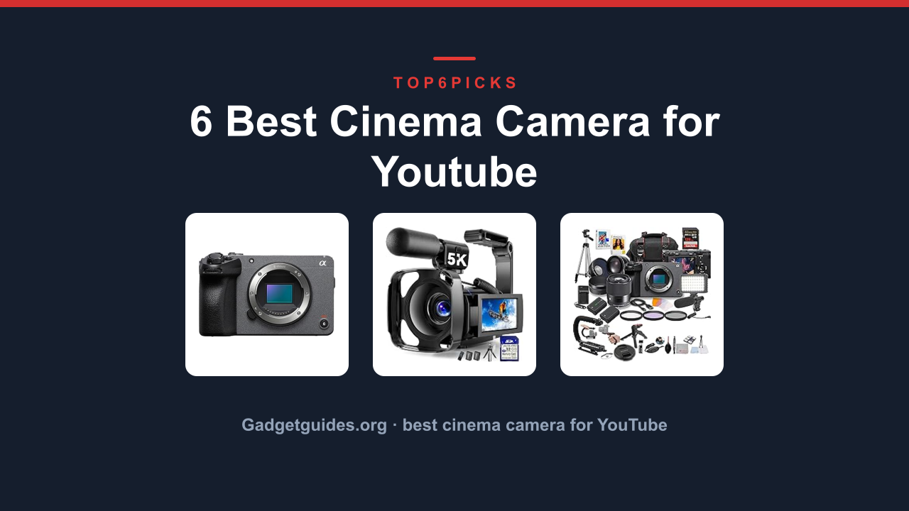 6 Best Cinema Camera for Youtube