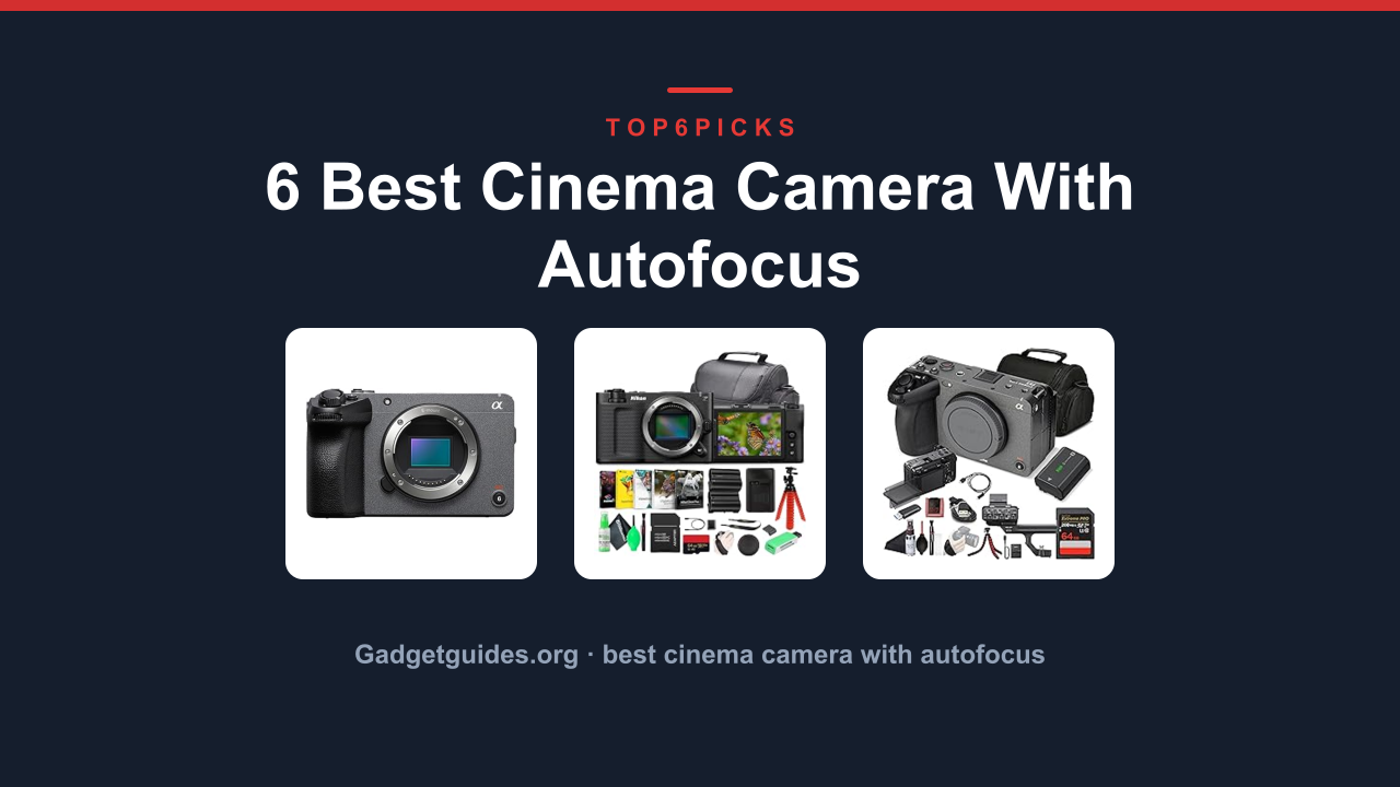 6 Best Cinema Camera With Autofocus