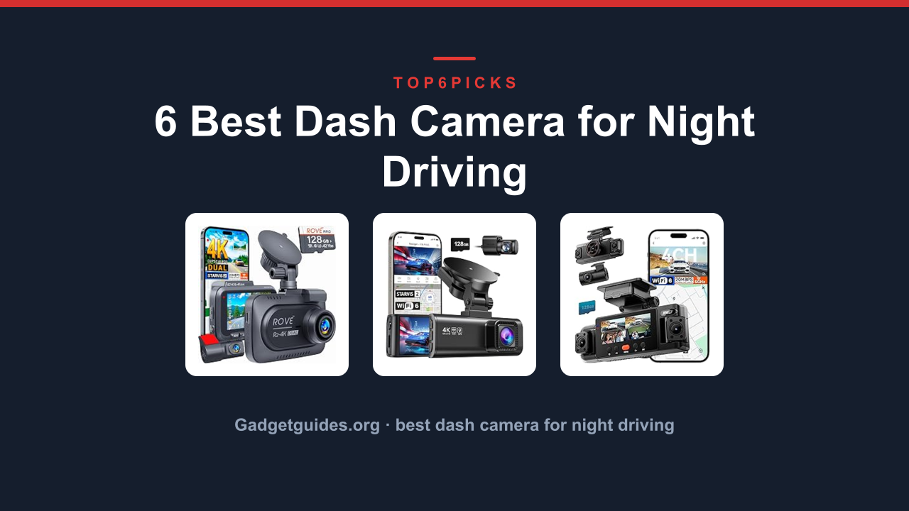6 Best Dash Camera for Night Driving