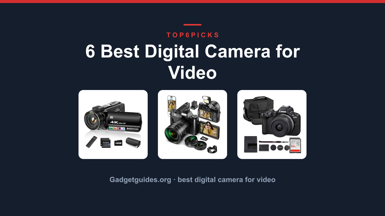 6 Best Digital Camera for Video