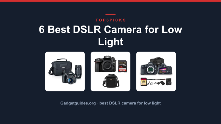 6 Best DSLR Camera for Low Light