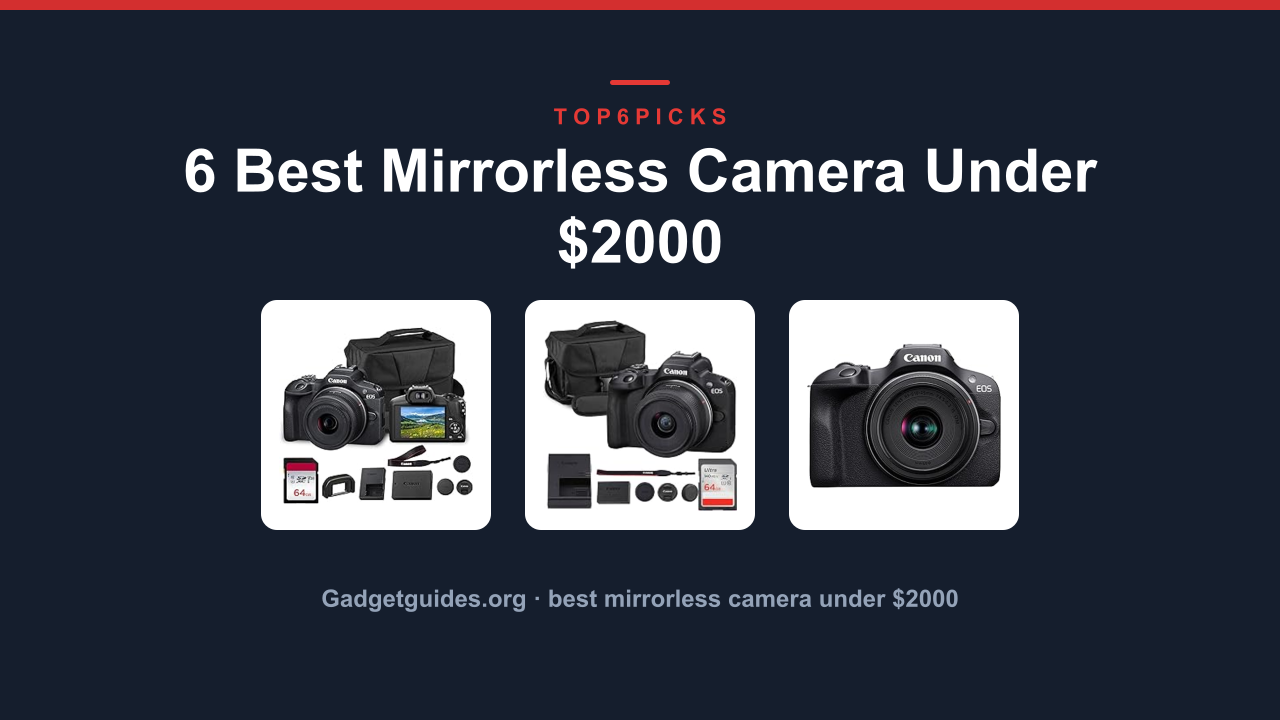 6 Best Mirrorless Camera Under $2000