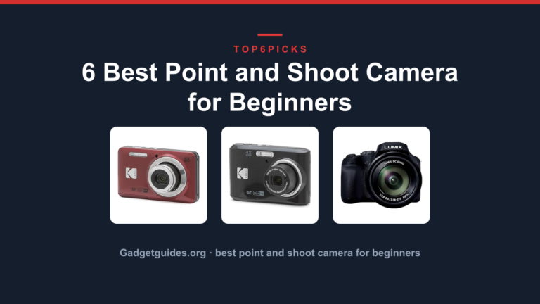 6 Best Point and Shoot Camera for Beginners