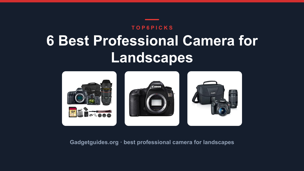 6 Best Professional Camera for Landscapes