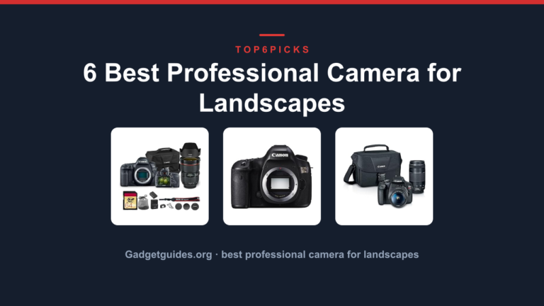 6 Best Professional Camera for Landscapes