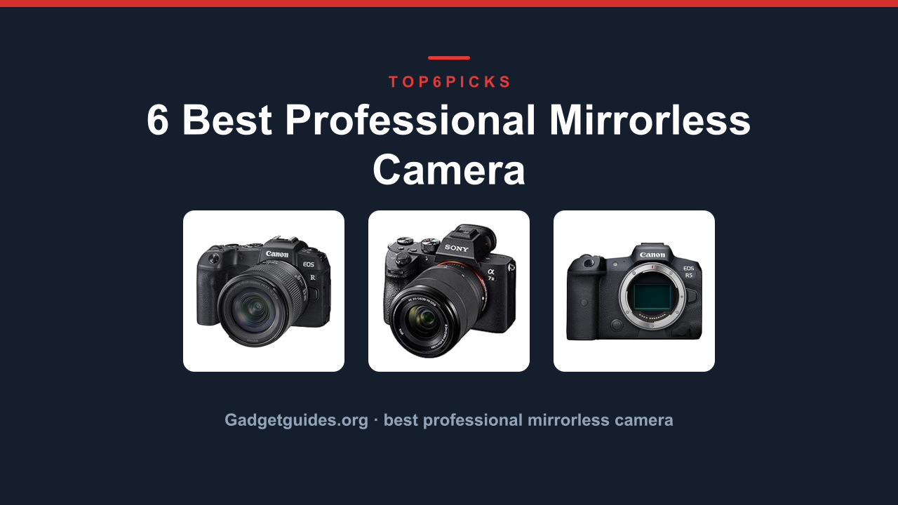 6 Best Professional Mirrorless Camera