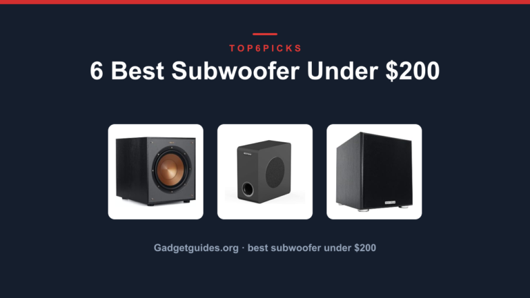 6 Best Subwoofer Under $200