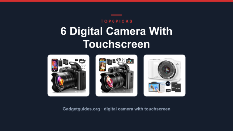 6 Digital Camera With Touchscreen