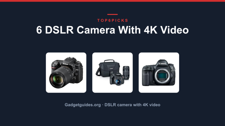 6 DSLR Camera With 4K Video