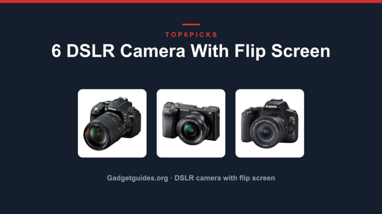 6 DSLR Camera With Flip Screen