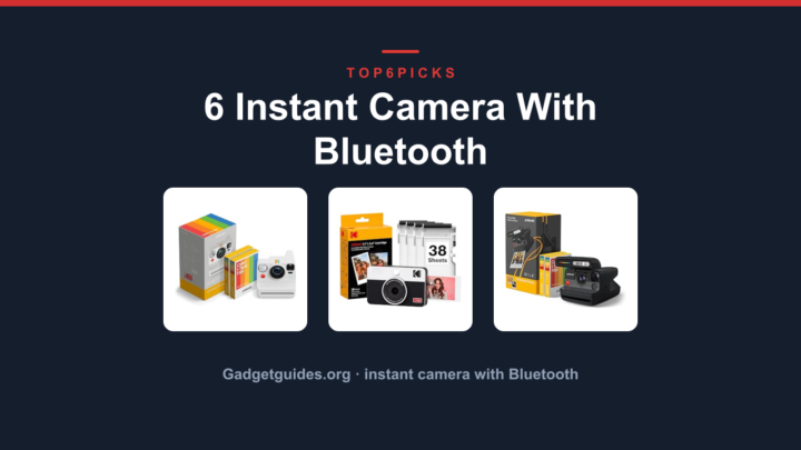 6 Instant Camera With Bluetooth
