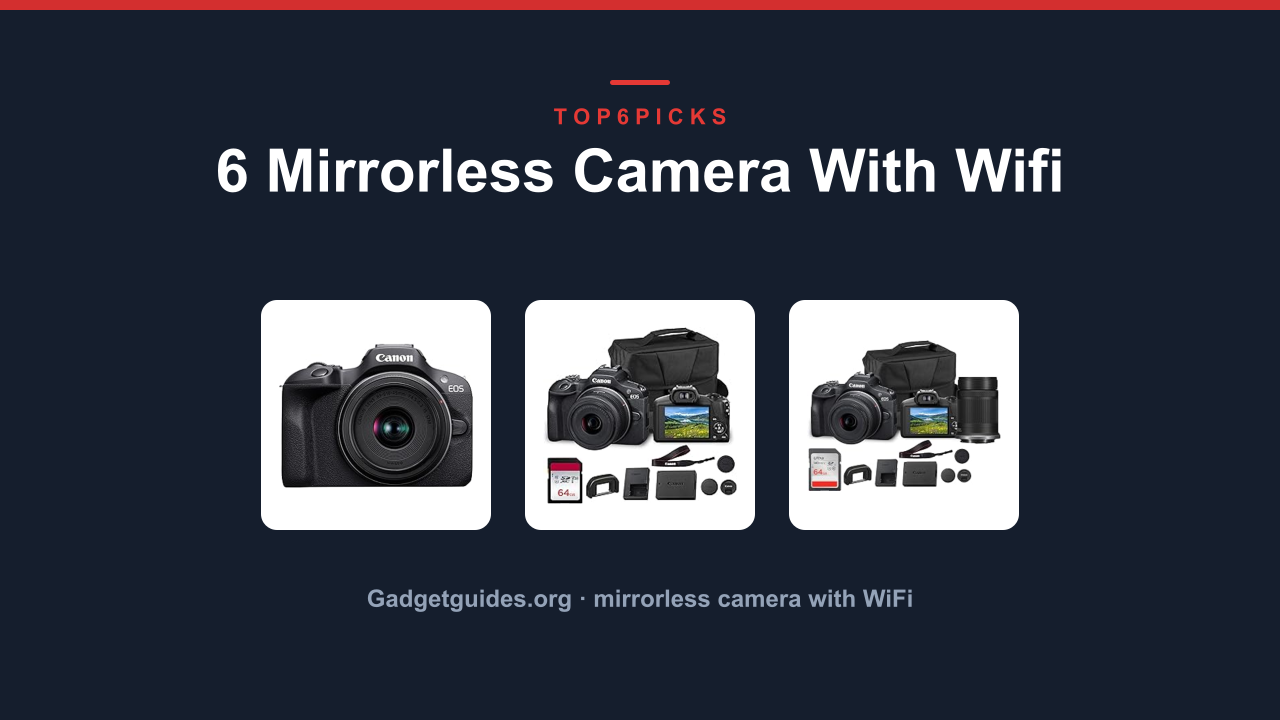 6 Mirrorless Camera With Wifi