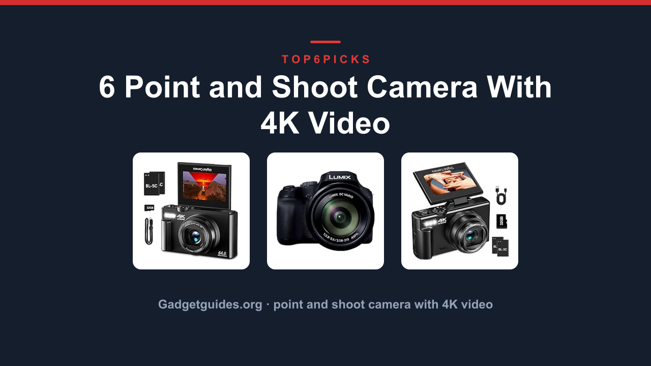 6 Point and Shoot Camera With 4K Video