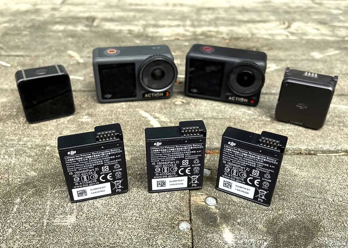 action camera battery door design