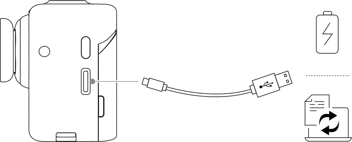 Action Pod charging contacts