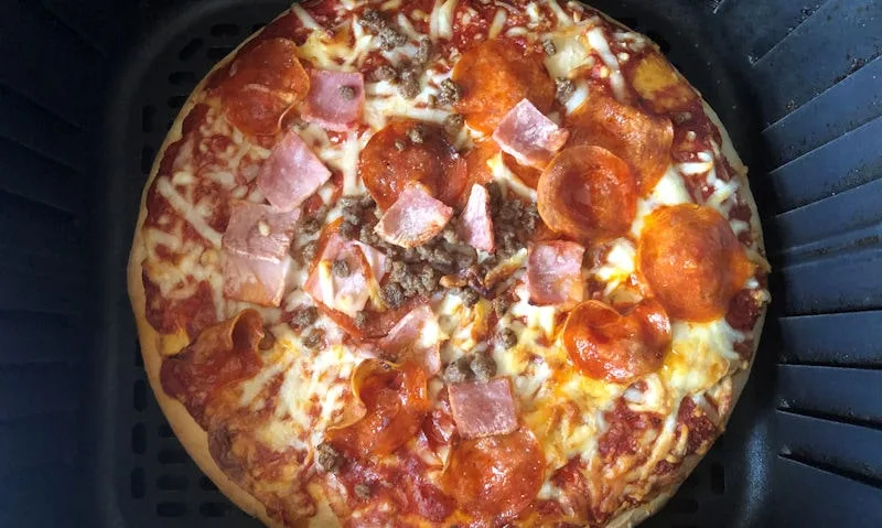 air fryer pizza mistake burnt cheese