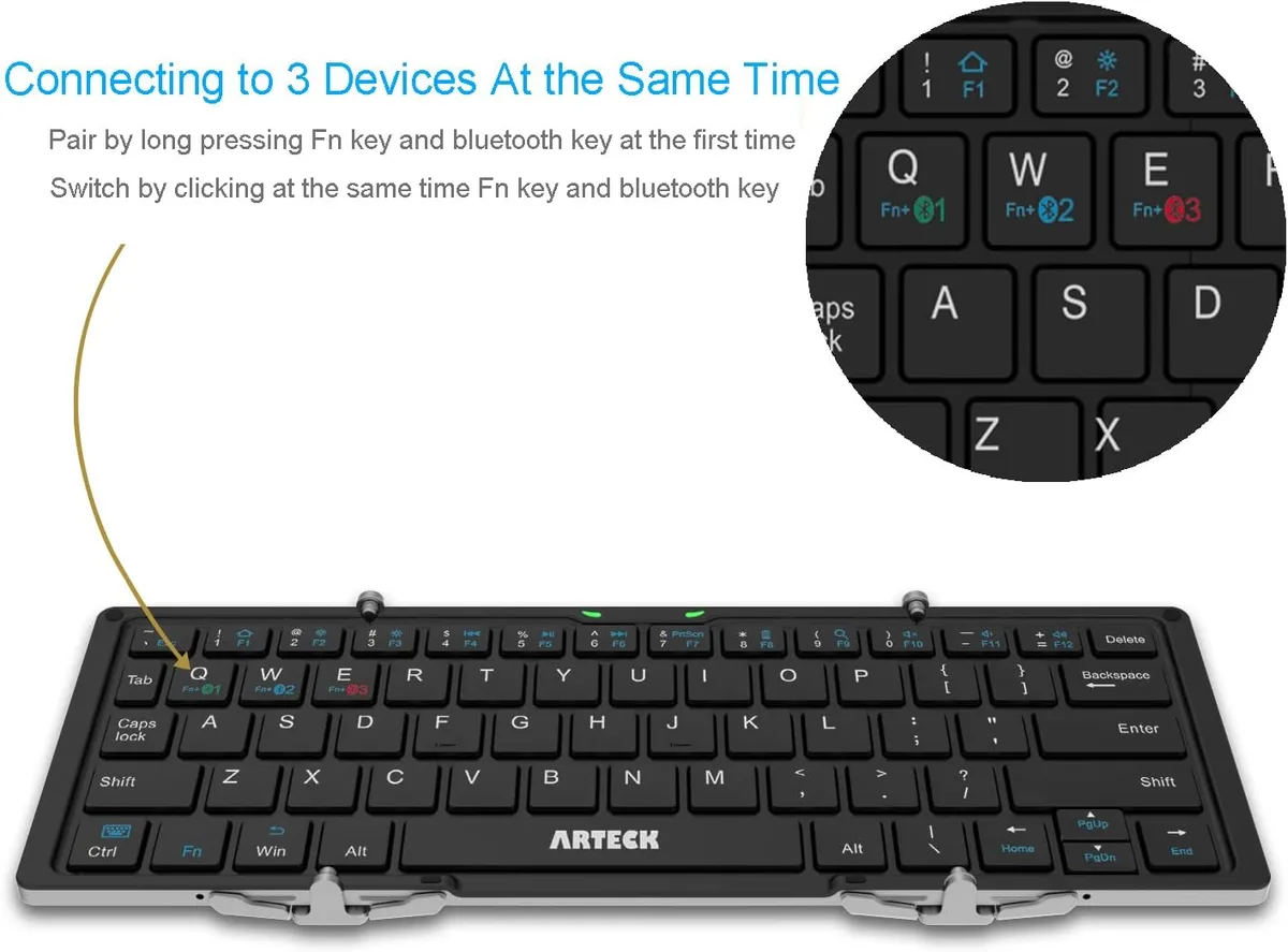 Arteck Bluetooth pairing mode