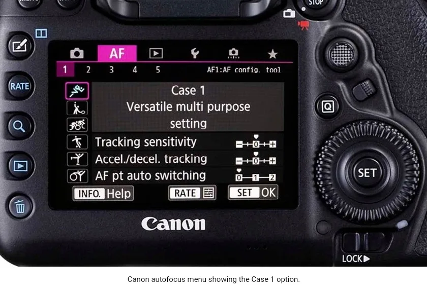 autofocus mode menu