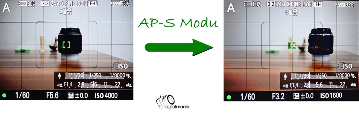 Autofocus modes (AF-S / One-Shot, AF-C / Continuous, AF-A / Auto)
