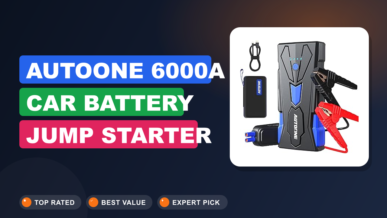 AUTOONE 6000A Car Battery Jump Starter Review