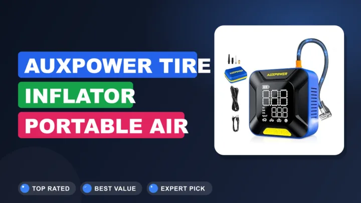 AUXPOWER Tire Inflator Portable Air Compressor Review