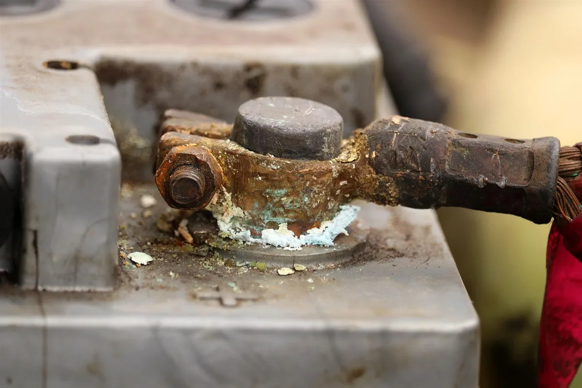 battery compartment corrosion