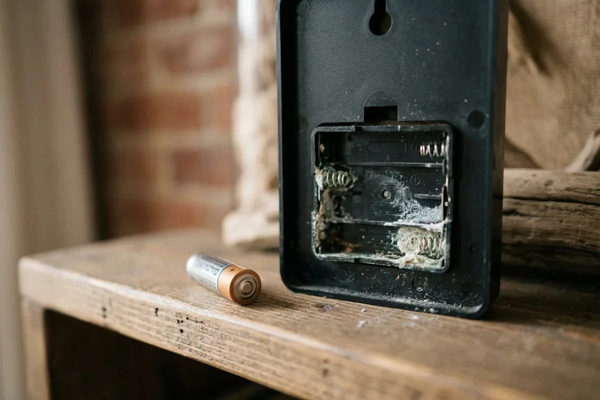 battery compartment corrosion