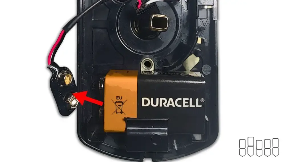 battery compartment spring terminals