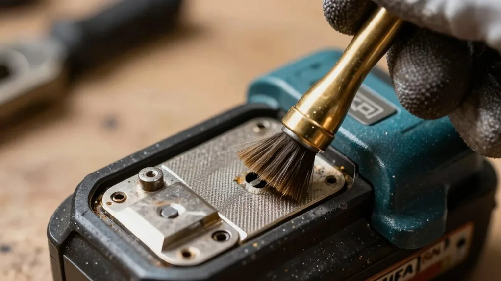 battery contacts cleaning