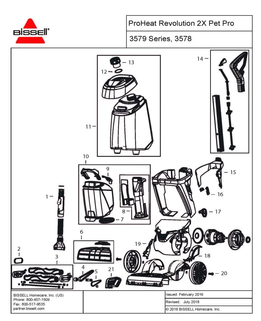 Bissell ProHeat heater assembly