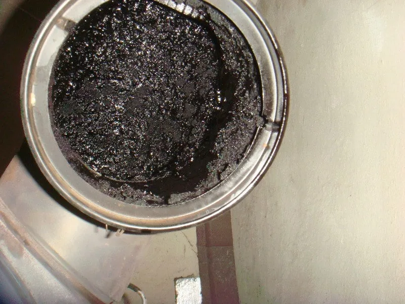 Black smoke soot