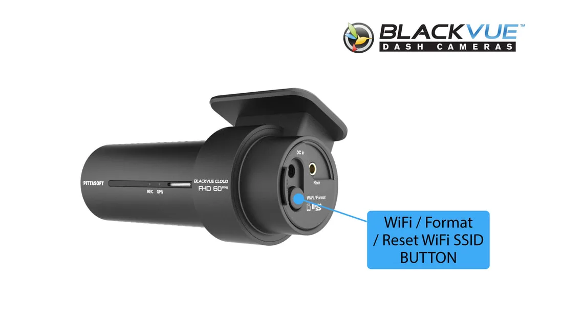 BlackVue WiFi button and LED