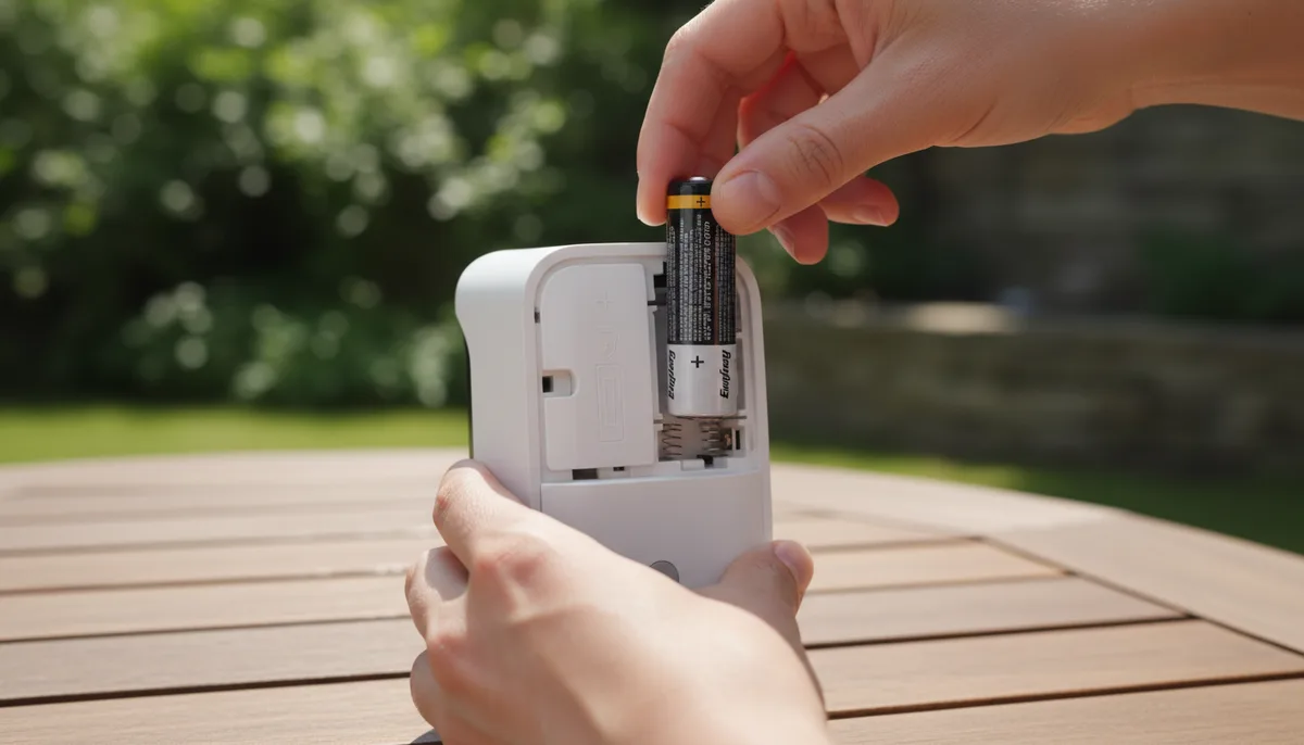 Blink Outdoor camera battery compartment