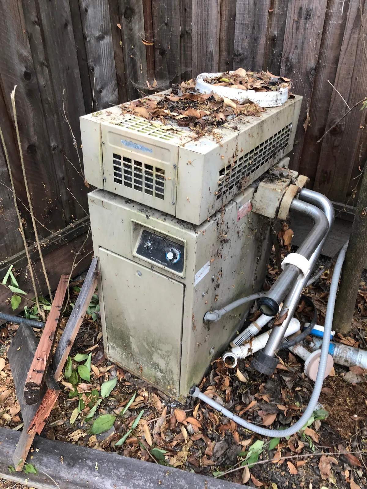 blocked pool heater vent stack
