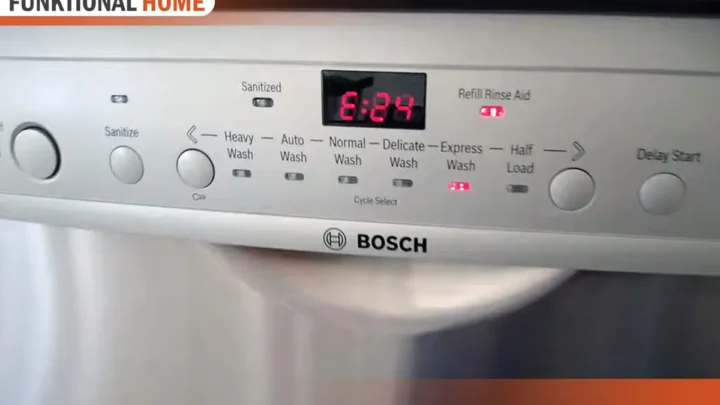 Bosch Dishwasher E24 E25 Error Codes