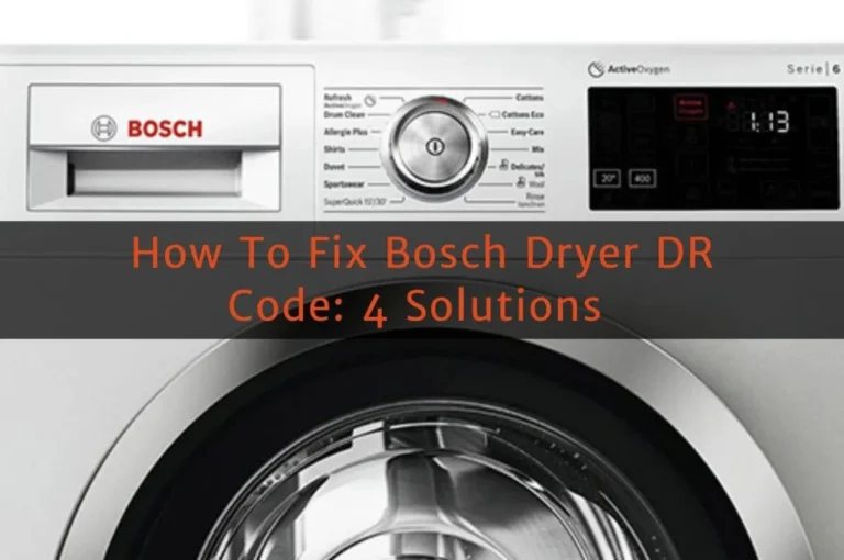 Bosch Dryer Dr Code