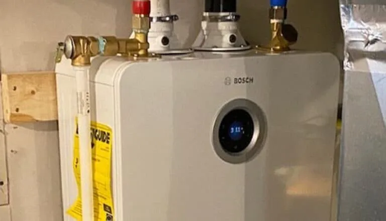 Bosch tankless water heater error code display