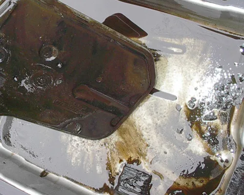 burnt transmission fluid
