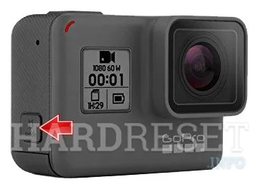 button combo reset action camera