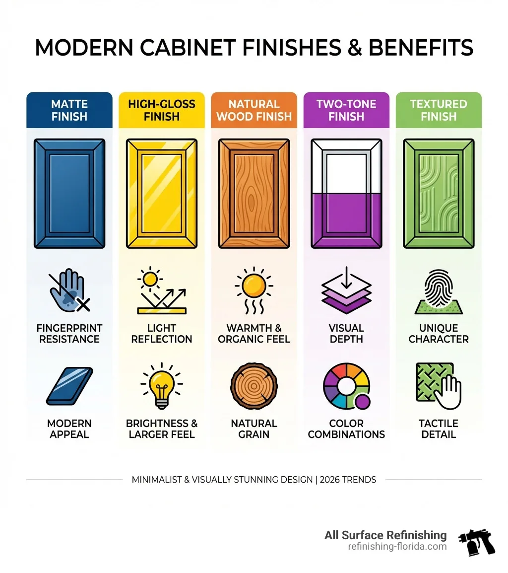 Cabinet finish