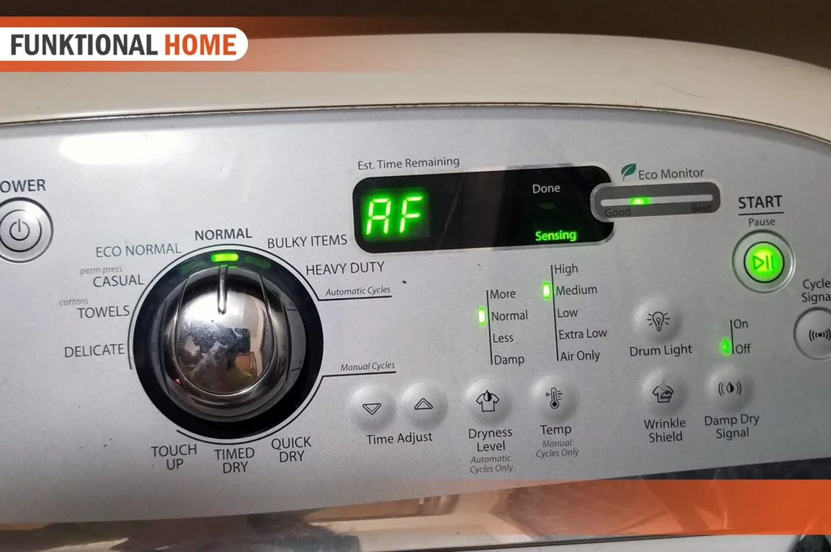 Cabrio washer control panel